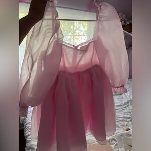 Selkie puff mini dress